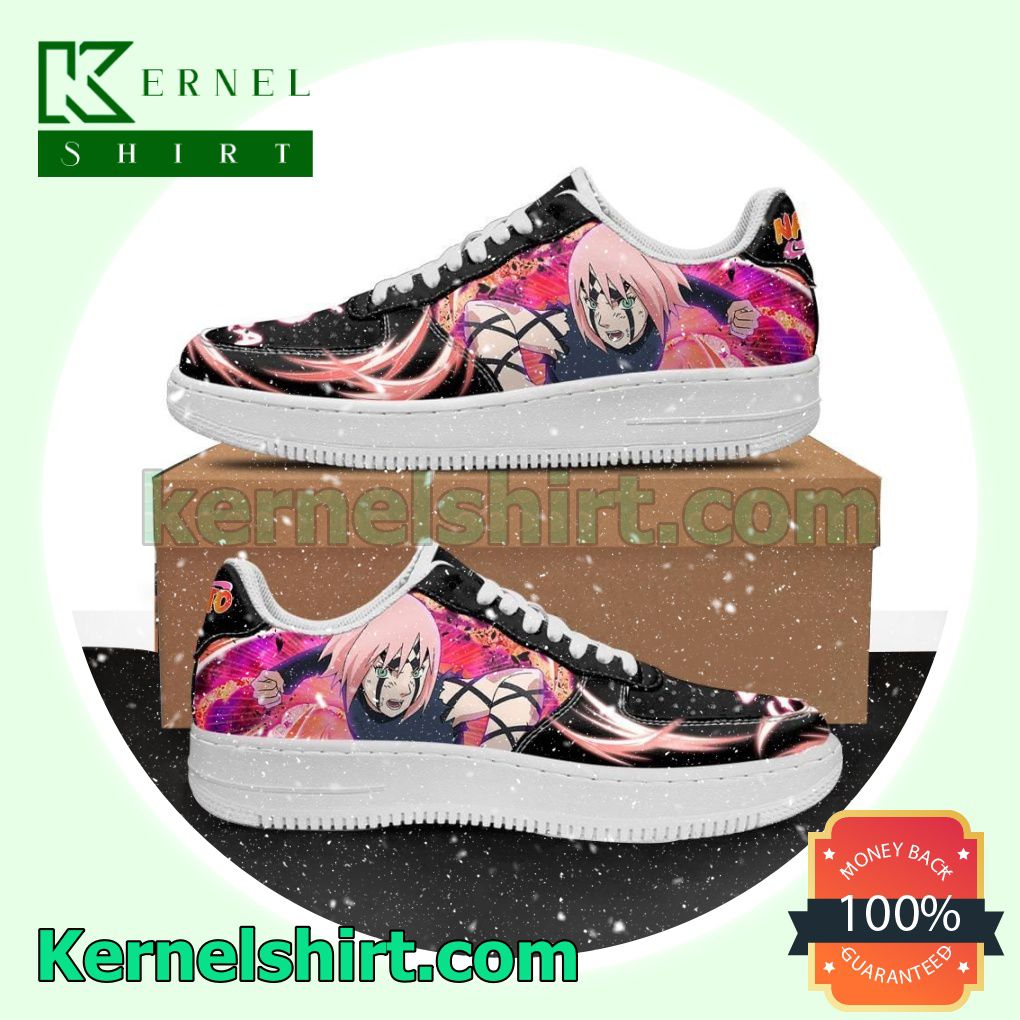 Sakura Haruno Naruto Anime Mens Womens Air Force 1 Shoes