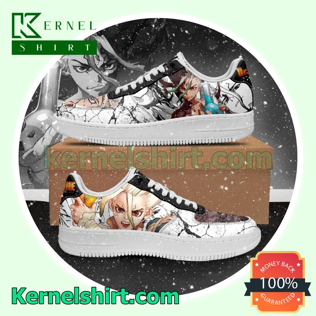 Senku Ishigami Dr Stone Anime Mens Womens Air Force 1 Shoes