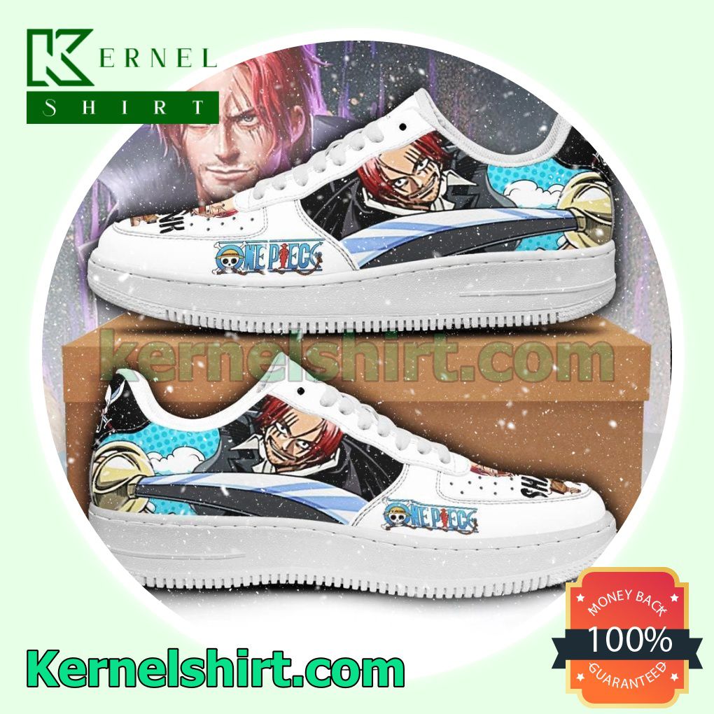 Shank One Piece Anime Mens Womens Air Force 1 Shoes