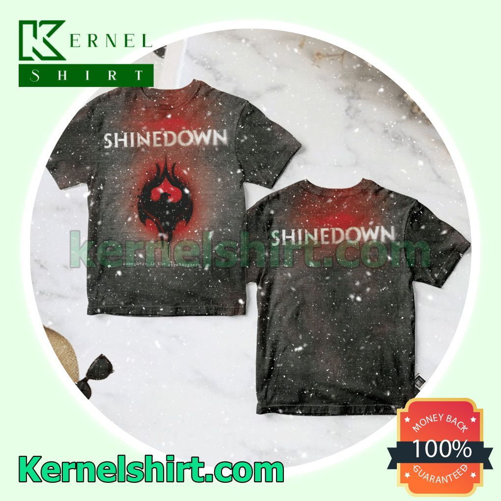 Shinedown Somewhere In The Stratosphere Album Cover Crewneck T-shirt