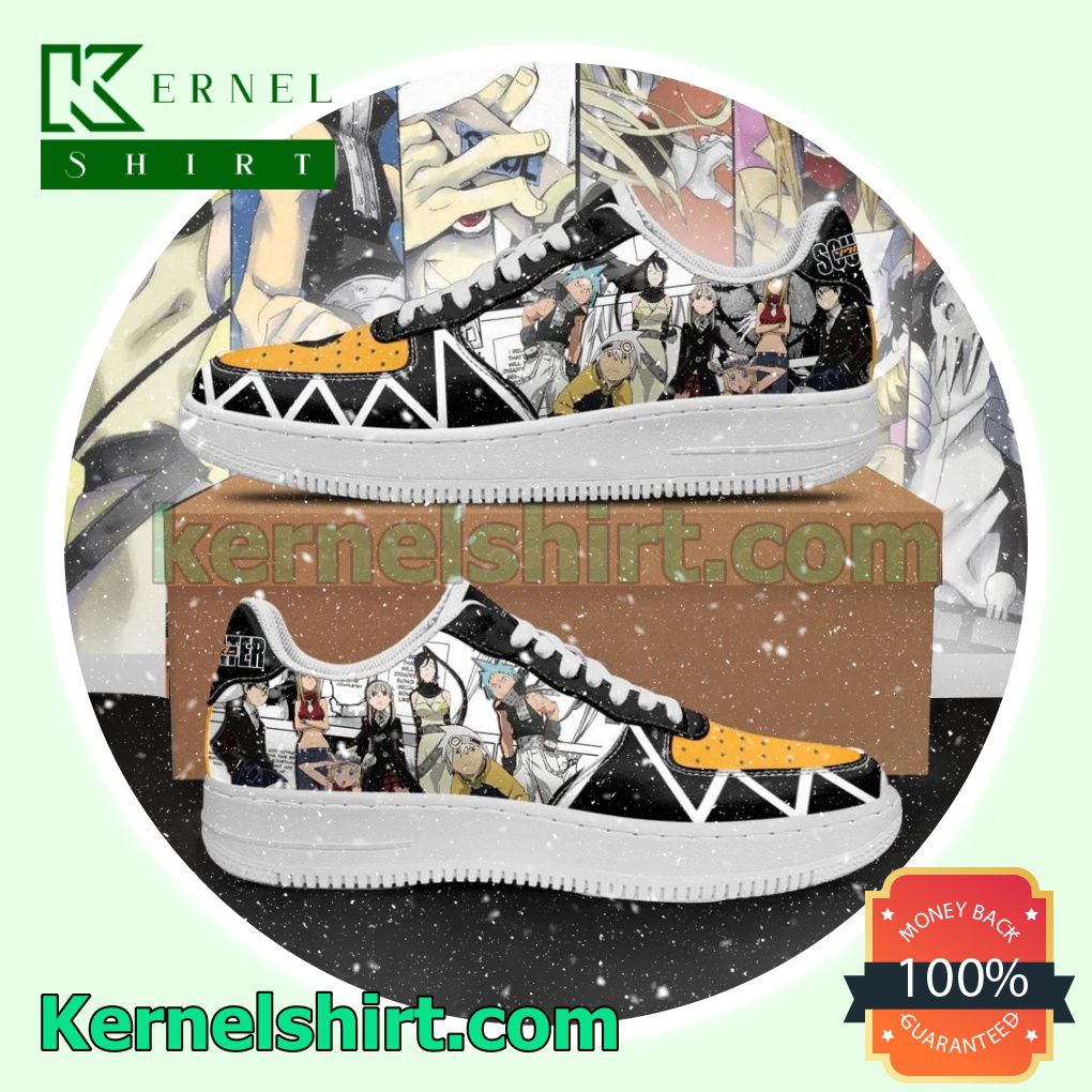 Soul Eater Characters Anime Mens Womens Air Force 1 Shoes