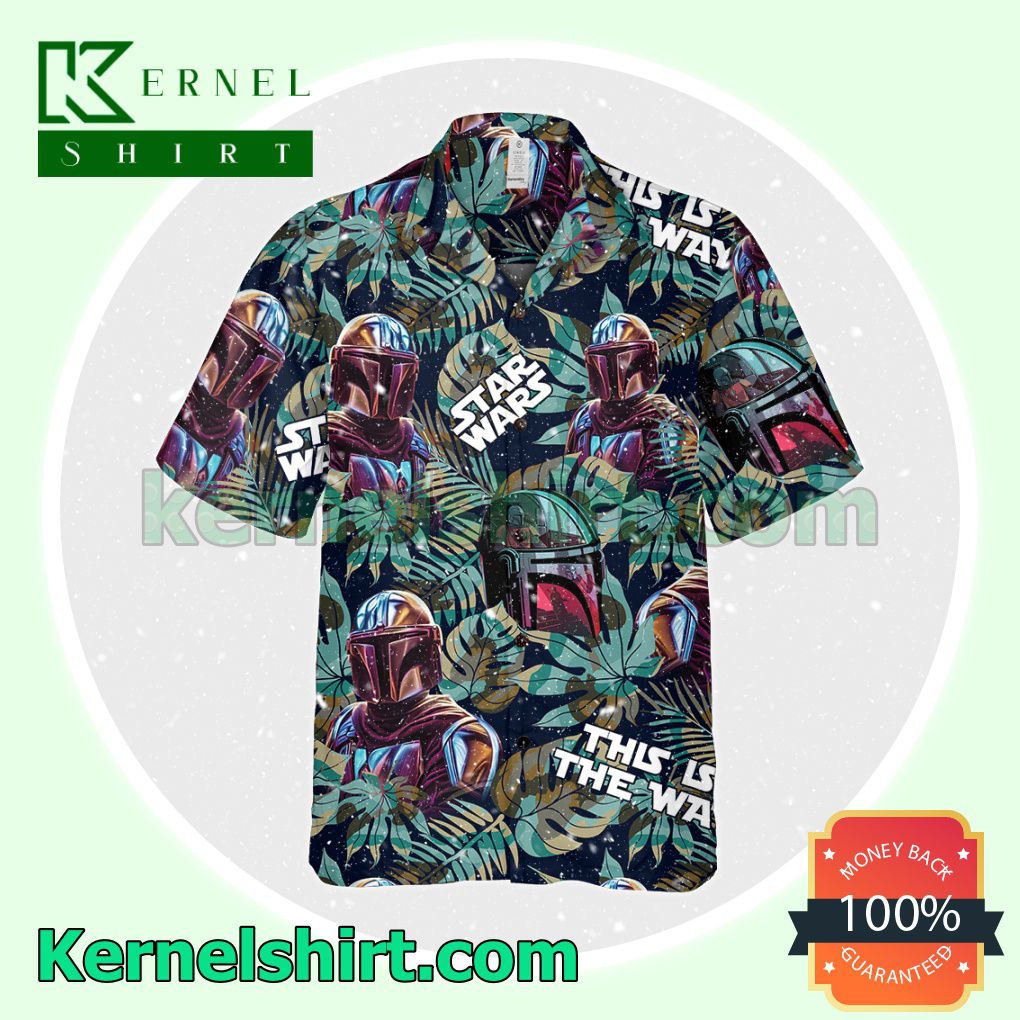 Only For Fan Star Wars The Mandalorian This Is The Way Tropical Leaf Halloween Costume Shirt