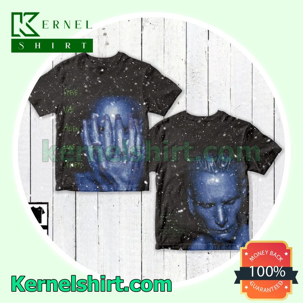 Steve Vai Alien Love Secrets Album Cover Crewneck T-shirt