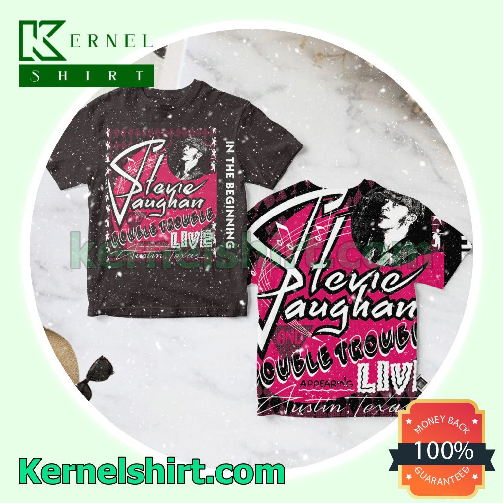 Stevie Ray Vaughan And Double Trouble In The Beginning Album Cover Fan Shirts