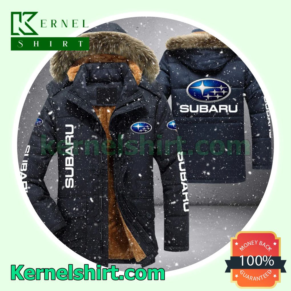 Subaru Logo Warm Jacket With Faux Fur a