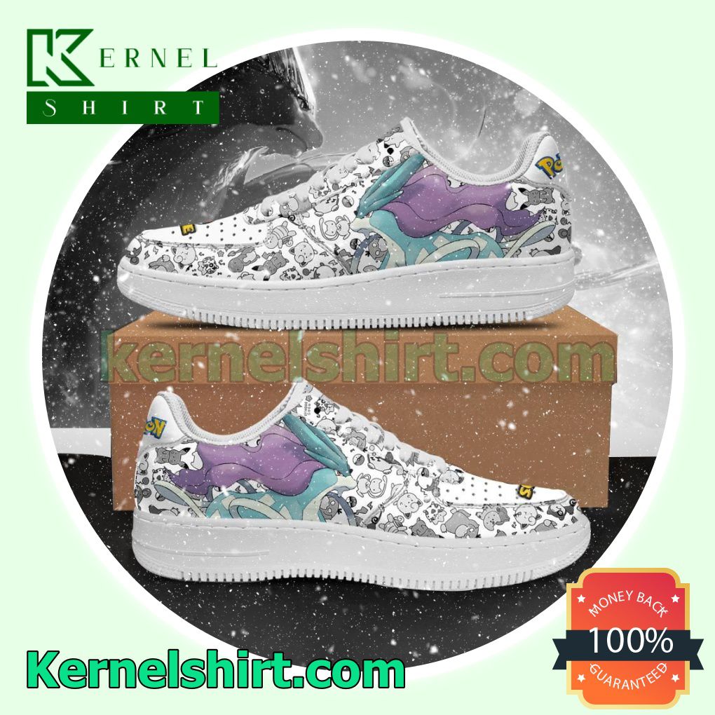 Suicune Pokemon Anime Mens Womens Air Force 1 Shoes