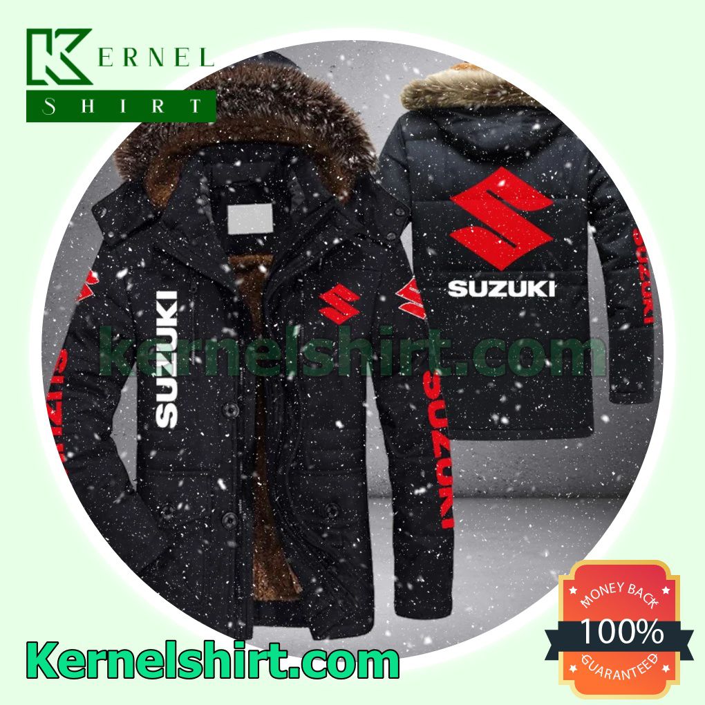 Suzuki Logo Warm Jacket With Faux Fur