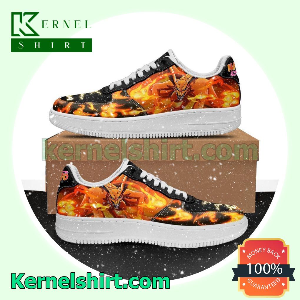 Tailed Beast Kurama Naruto Anime Mens Womens Air Force 1 Shoes