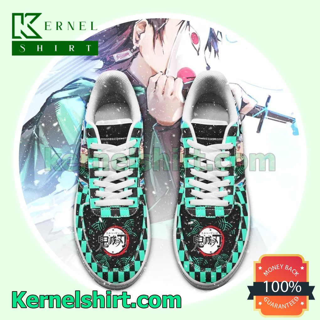 Tanjiro Demon Slayer Anime Mens Womens Air Force 1 Shoes a