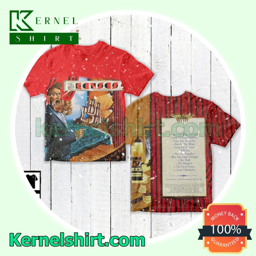The Best Of Kansas Album Cover Crewneck T-shirt
