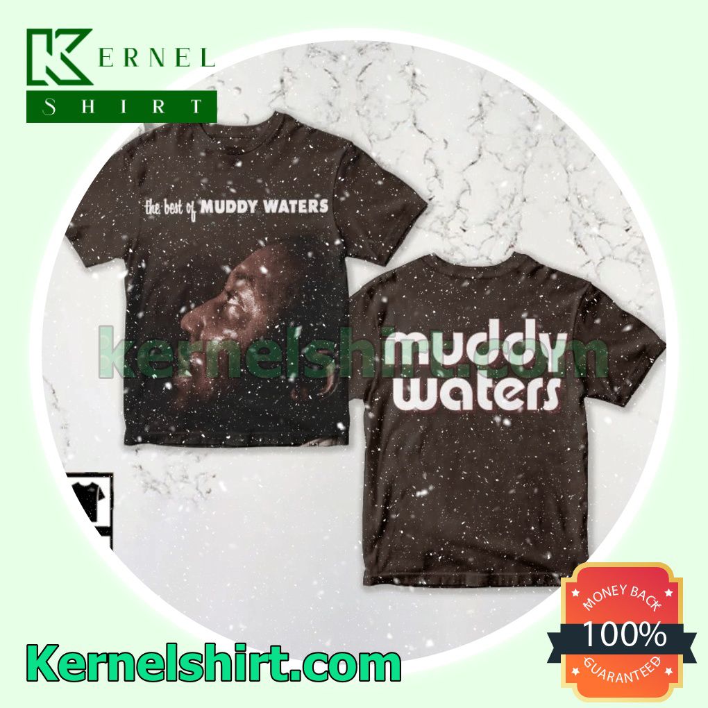 The Best Of Muddy Waters Album Cover Crewneck T-shirt