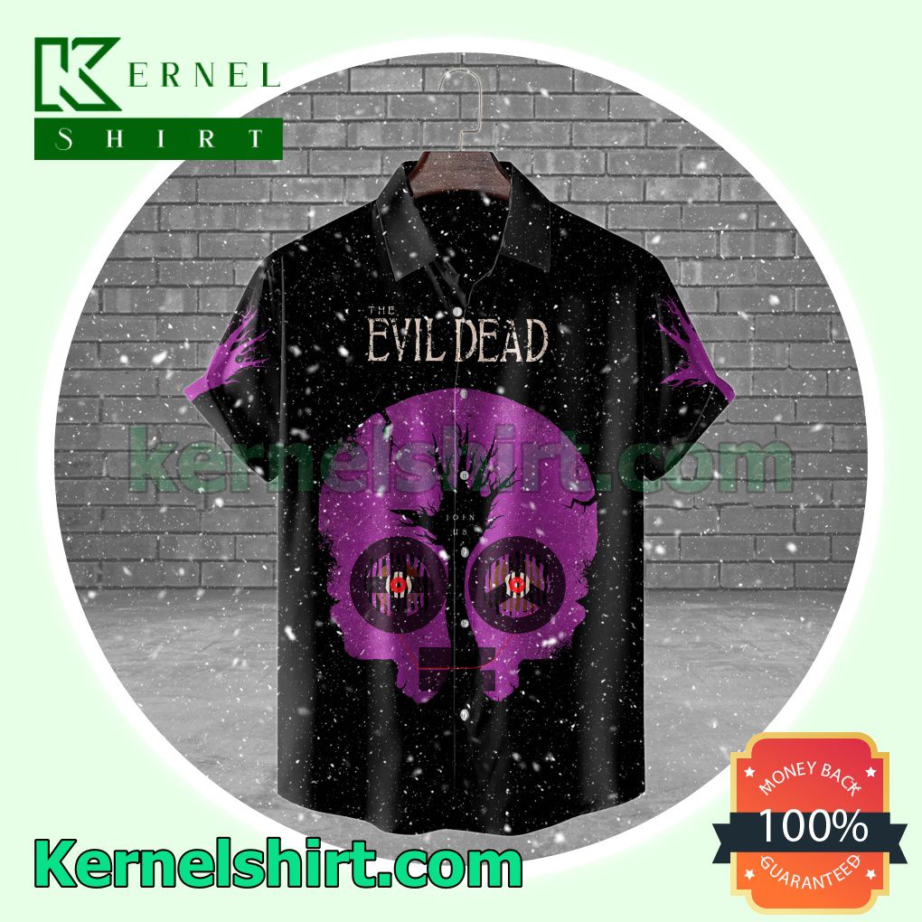 Perfect The Evil Dead Purple Skull Halloween Costume Shirt