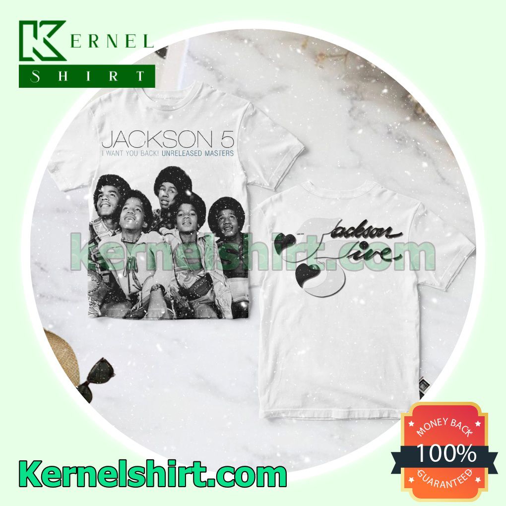 The Jackson 5 I Want You Back Unreleased Masters Album Cover Crewneck T-shirt
