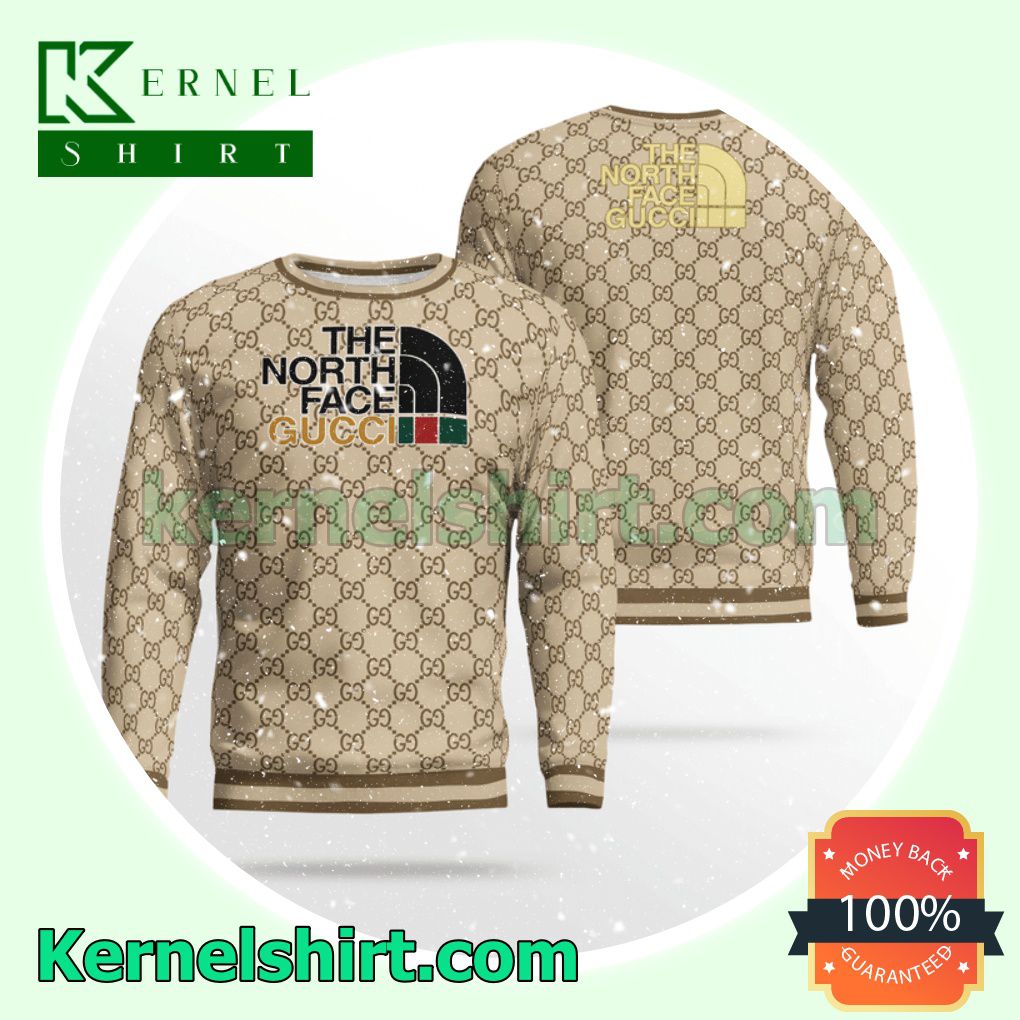 The North Face Gucci Knitted Ugly Sweater Christmas