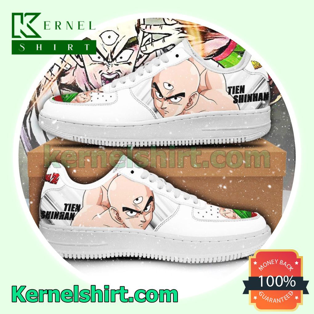 Tien Shinhan Dragon Ball Z Anime Mens Womens Air Force 1 Shoes