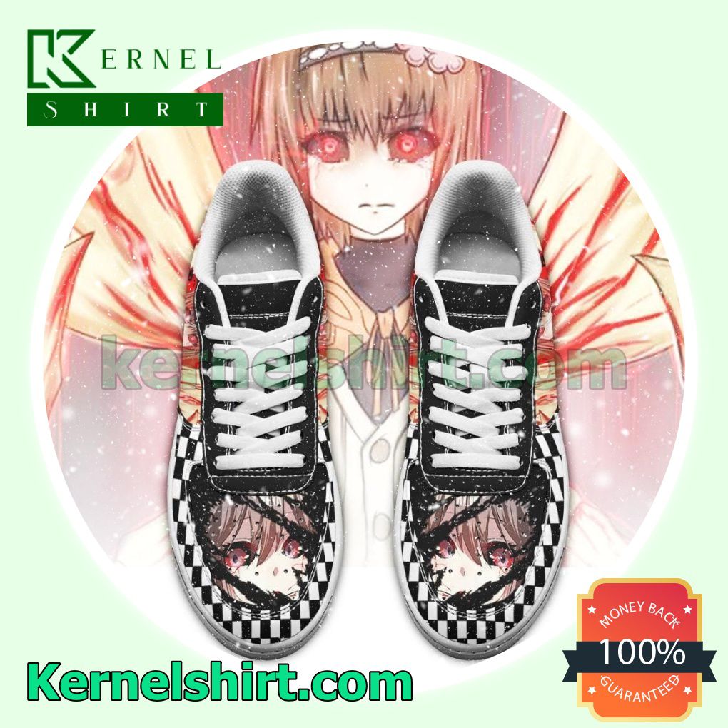 Tokyo Ghoul Hinami Checkerboard Anime Mens Womens Air Force 1 Shoes a