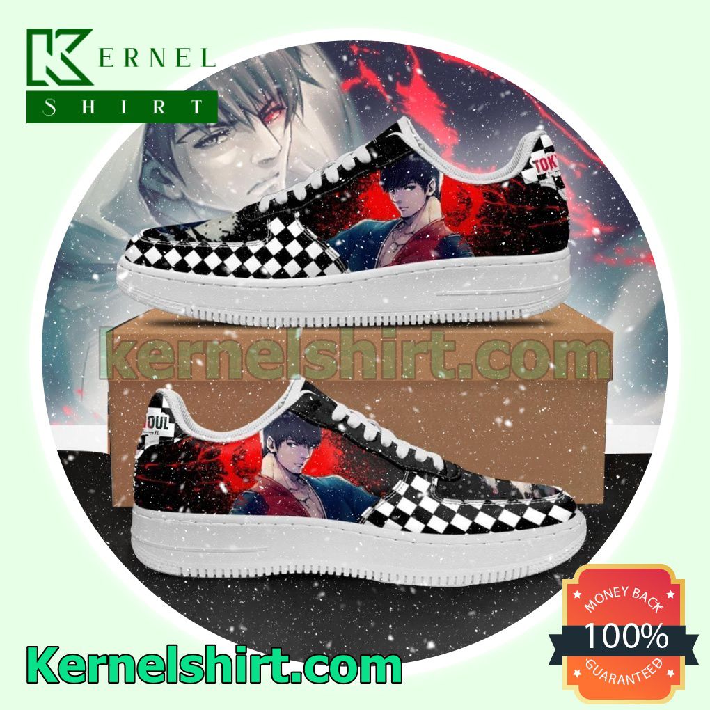 Tokyo Ghoul Koutarou Checkerboard Anime Mens Womens Air Force 1 Shoes