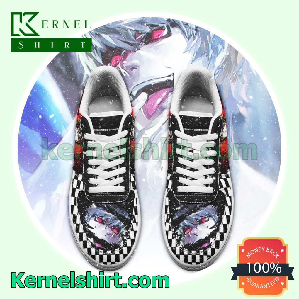 Tokyo Ghoul Nishiki Checkerboard Anime Mens Womens Air Force 1 Shoes a
