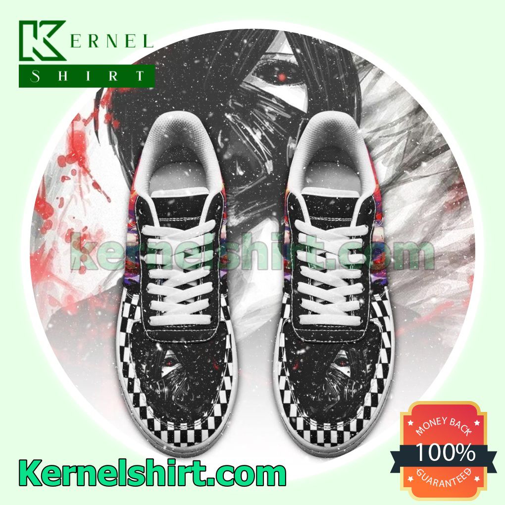 Tokyo Ghoul Touka Checkerboard Anime Mens Womens Air Force 1 Shoes a