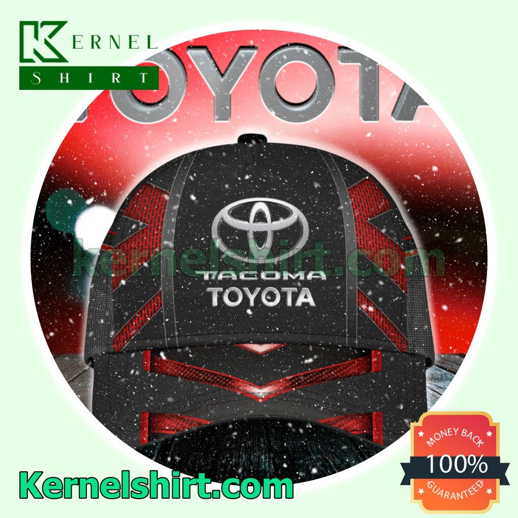Toyota Tacoma Black And Red Trucker Caps