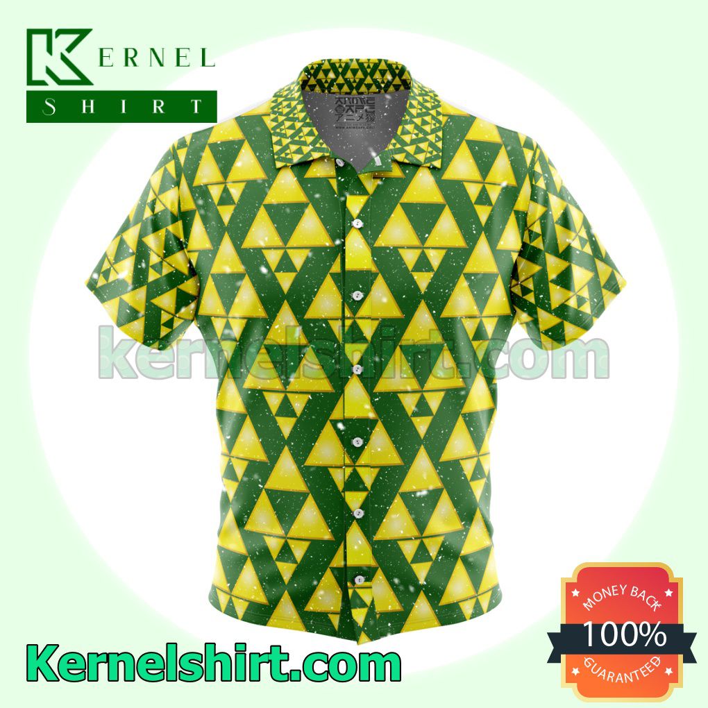 Tri Force The Legend of Zelda Button-Down Shirts