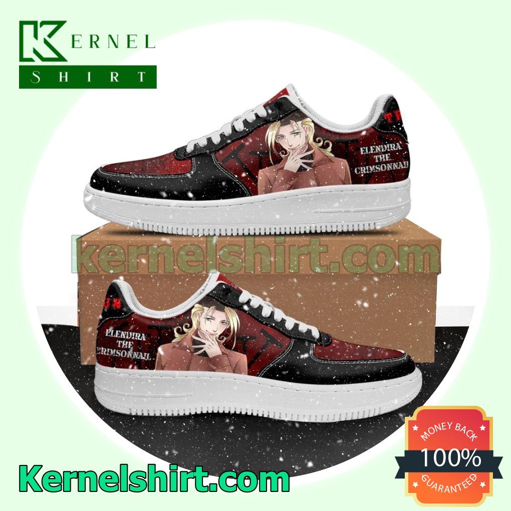 Trigun Elendira the Crimsonnail Anime Mens Womens Air Force 1 Shoes