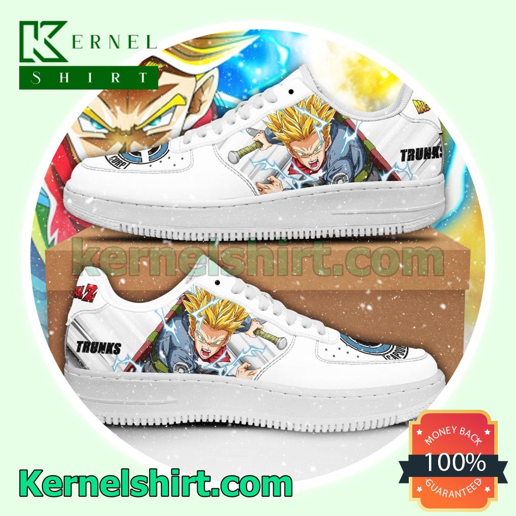 Trunks Dragon Ball Z Anime Mens Womens Air Force 1 Shoes