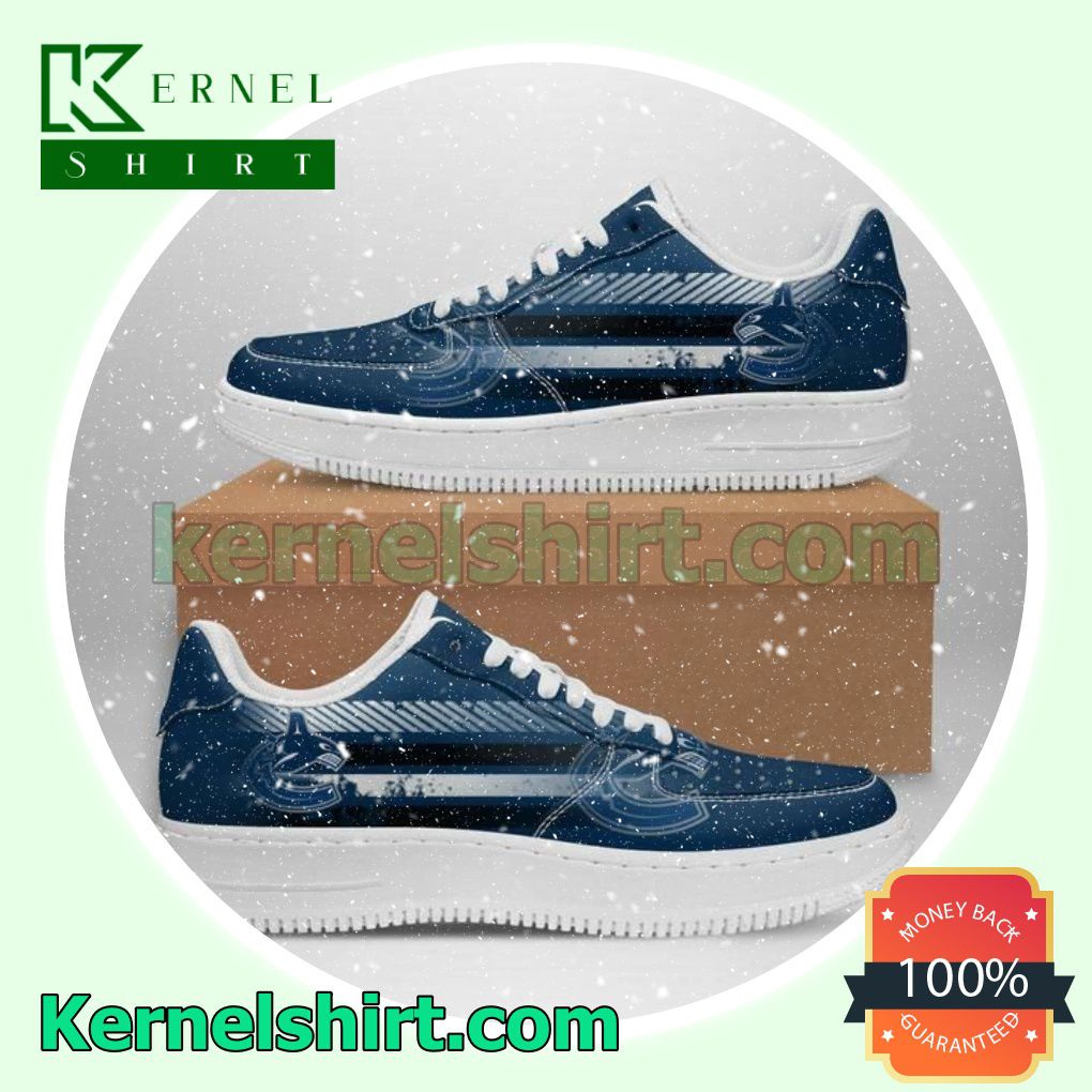 Vancouver Canucks NHL Mens Womens Air Force 1 Shoes