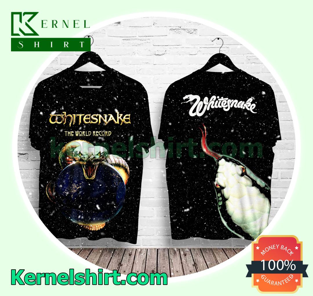 Whitesnake The World Record Crewneck T-shirt