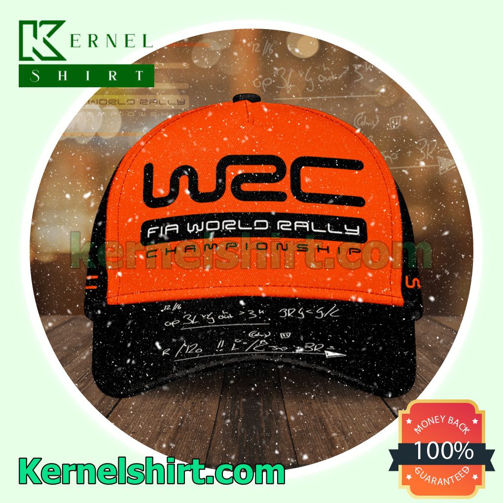Wrc Fia World Rally Championship Physics Formulas Orange And Black Trucker Caps