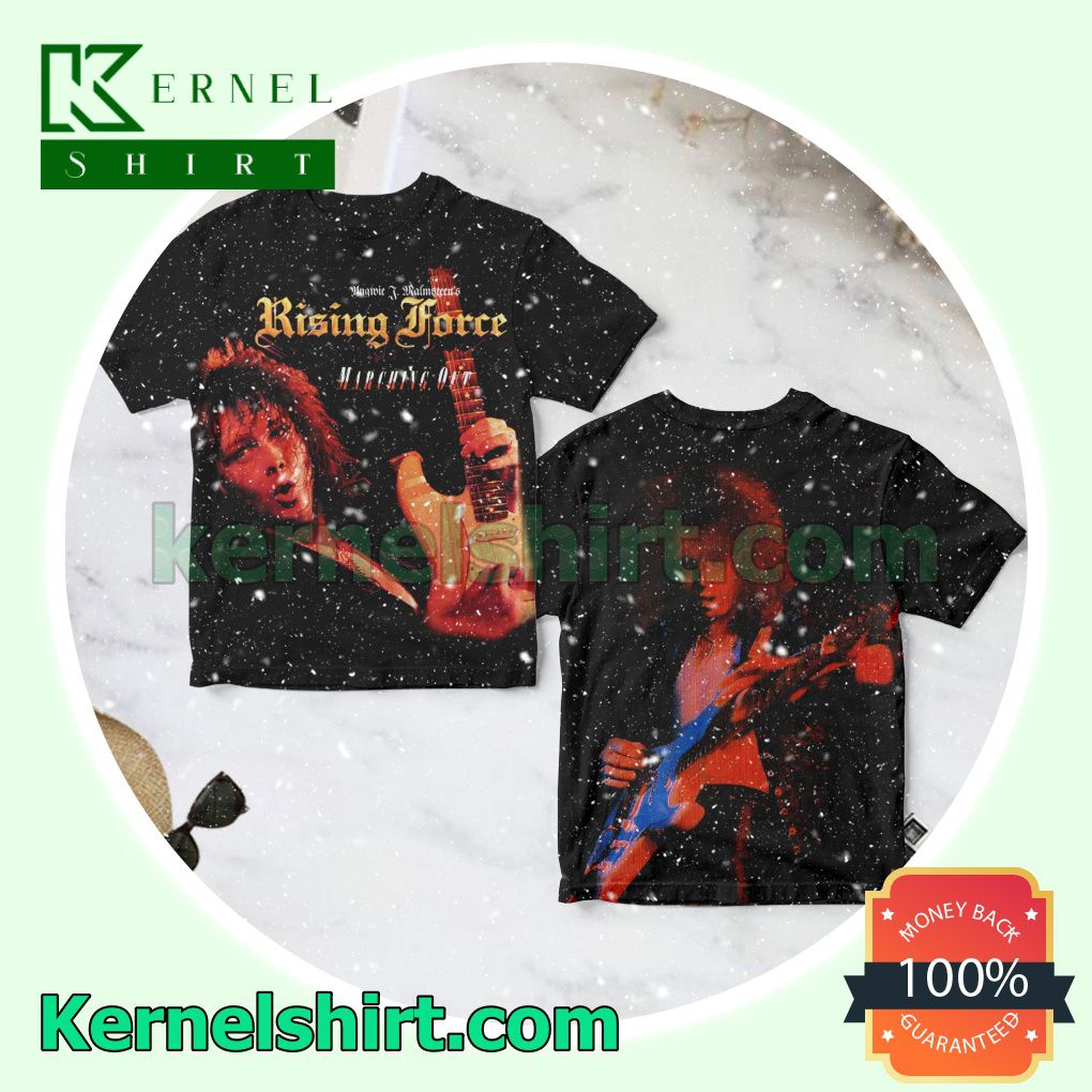 Yngwie Malmsteen Marching Out Album Cover Crewneck T-shirt