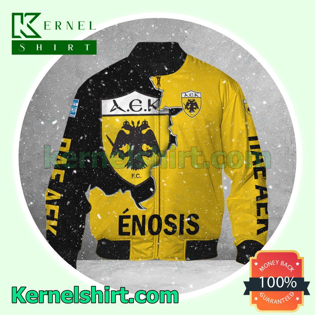 AEK Athens F.C. Men Polo Shirt, Jersey, Bomber Jacket x