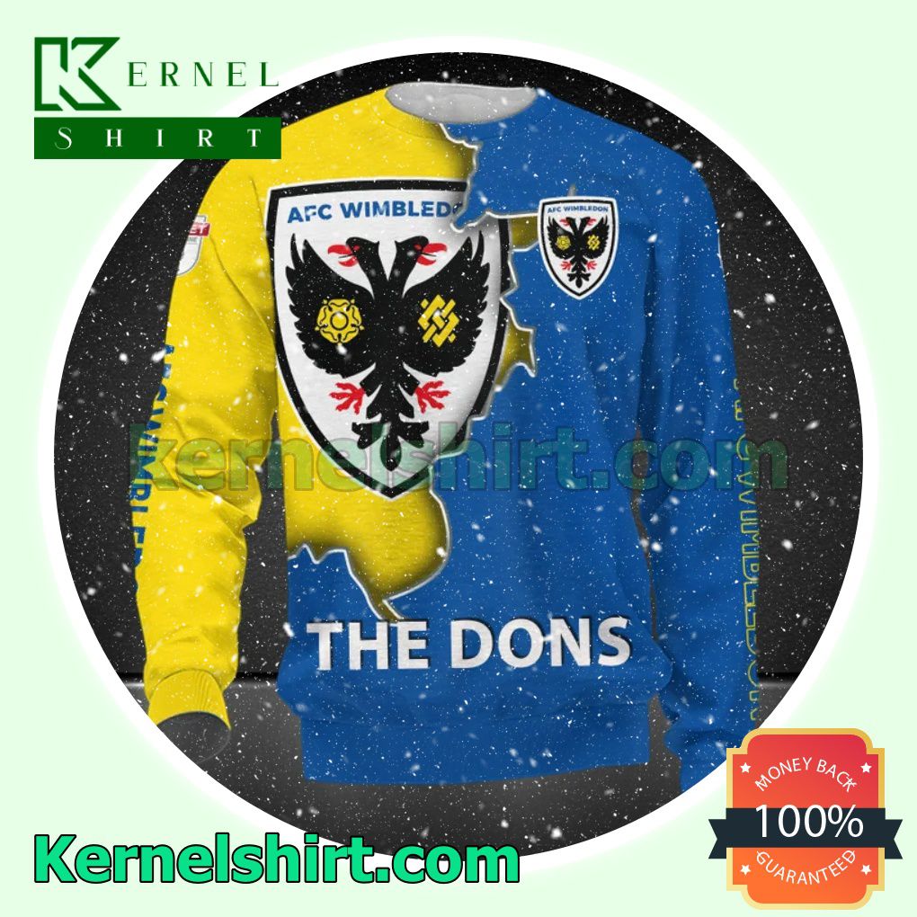 Mother's Day Gift AFC Wimbledon The Dons All Over Print Pullover Hoodie Zipper
