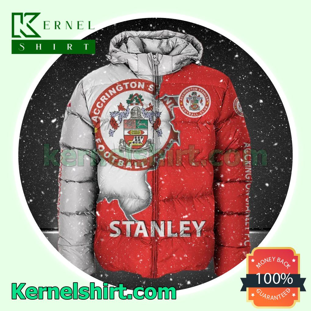 Accrington Stanley Football Club All Over Print Pullover Hoodie Zipper y