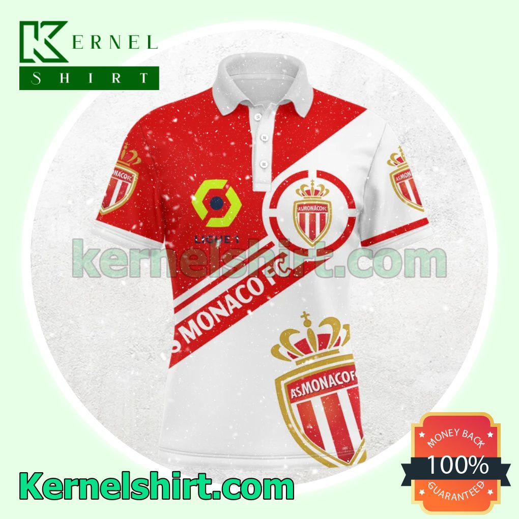 As Monaco FC Ligue 1 All Over Print Pullover Hoodie Zipper x