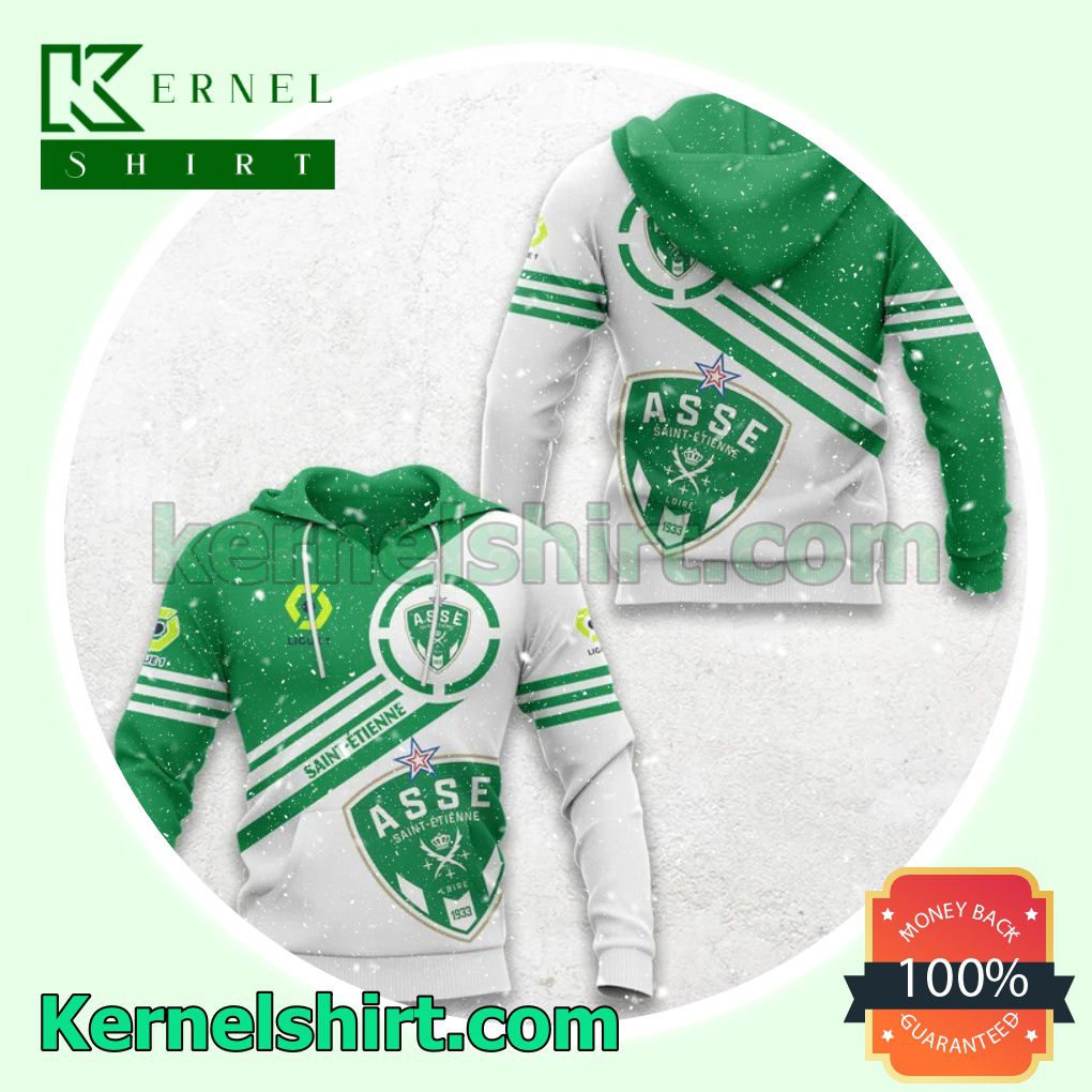 Rating As Saint-étienne Ligue 1 All Over Print Pullover Hoodie Zipper