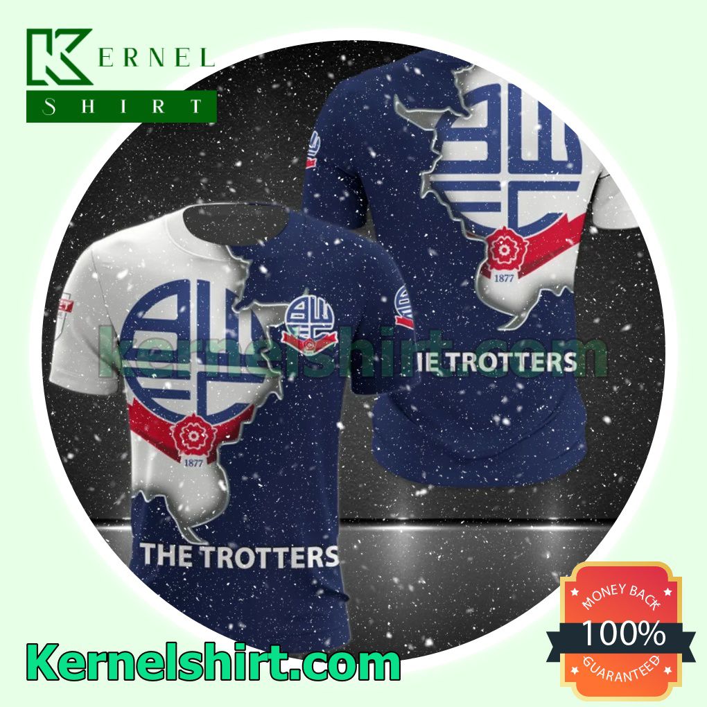 Near me Bolton Wanderers FC The Trotters All Over Print Pullover Hoodie Zipper
