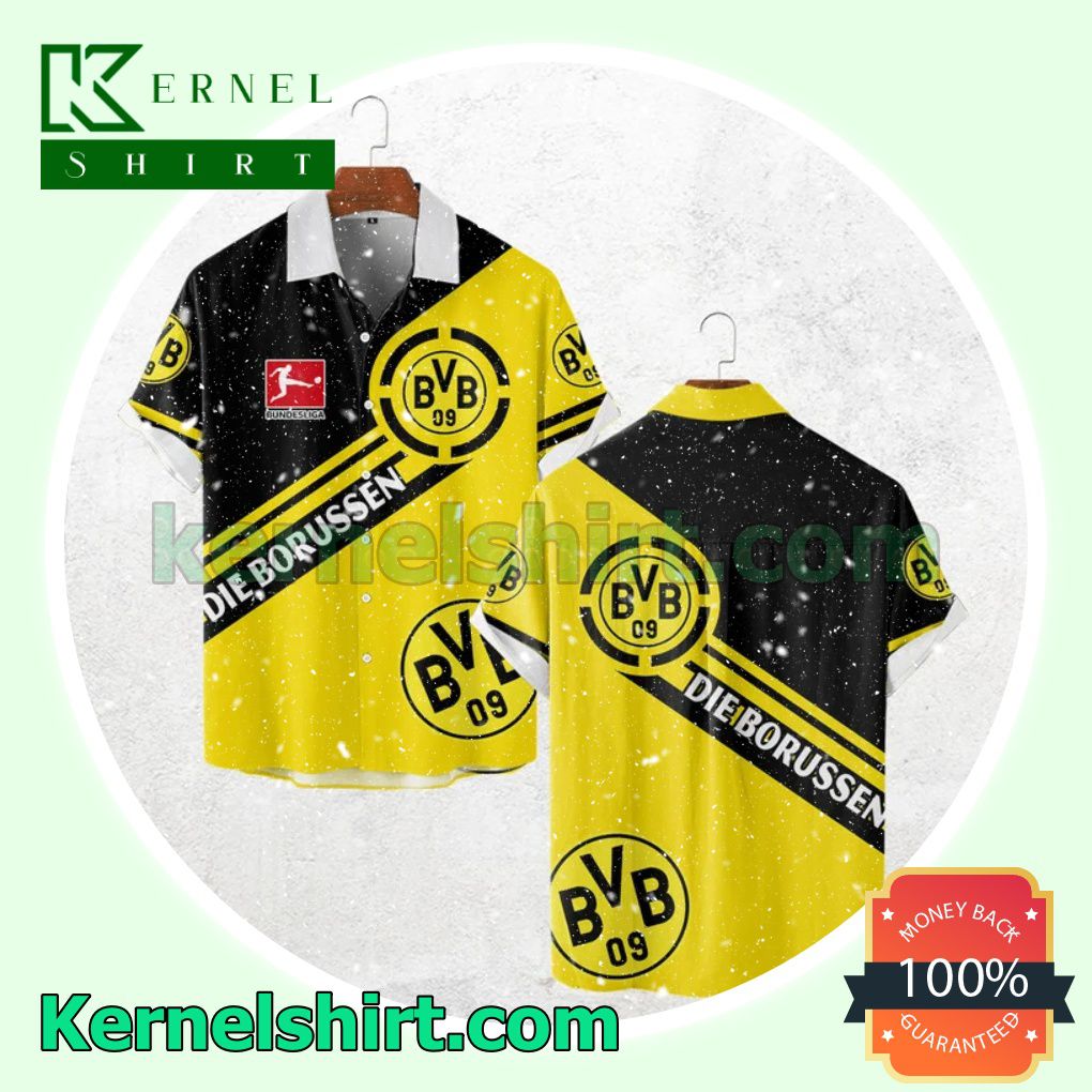 Clothing Borussia Dortmund Die Borussen Bundesliga All Over Print Pullover Hoodie Zipper
