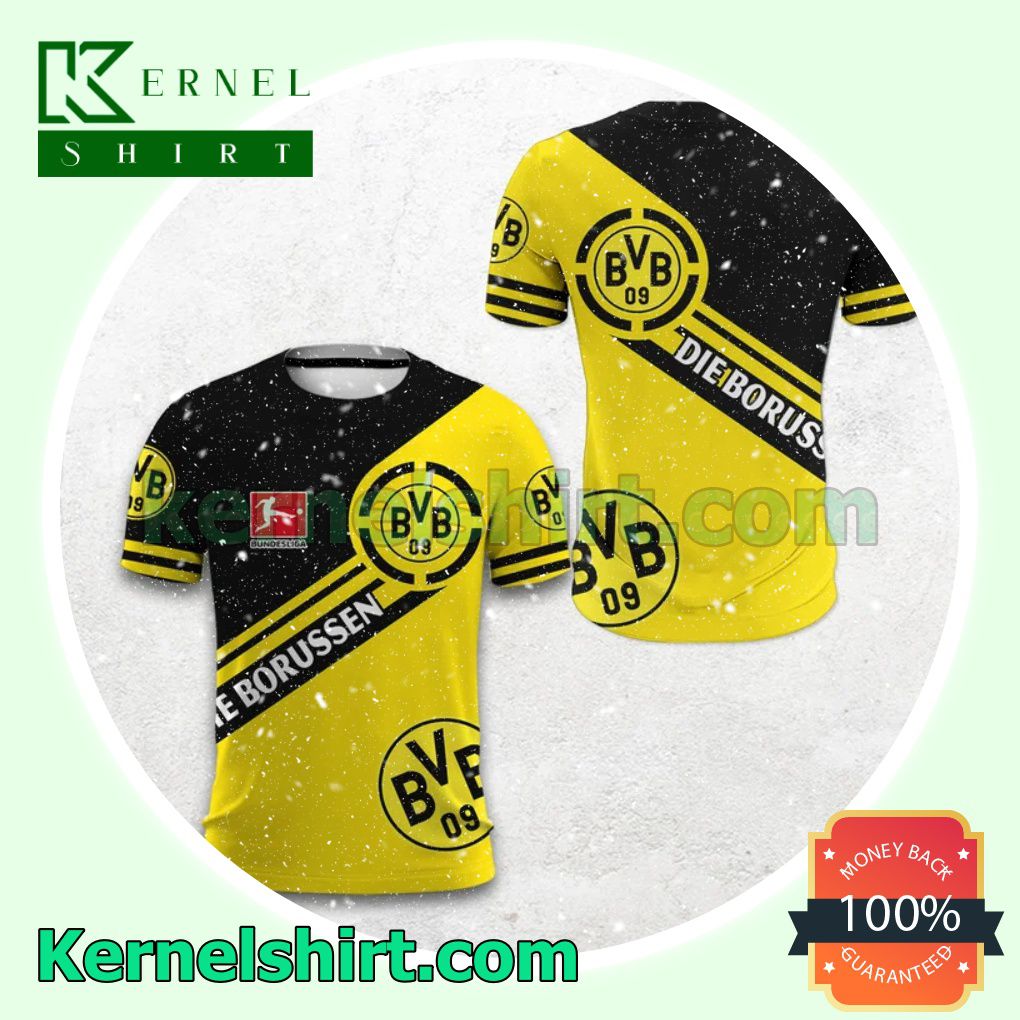 Fast Shipping Borussia Dortmund Die Borussen Bundesliga All Over Print Pullover Hoodie Zipper