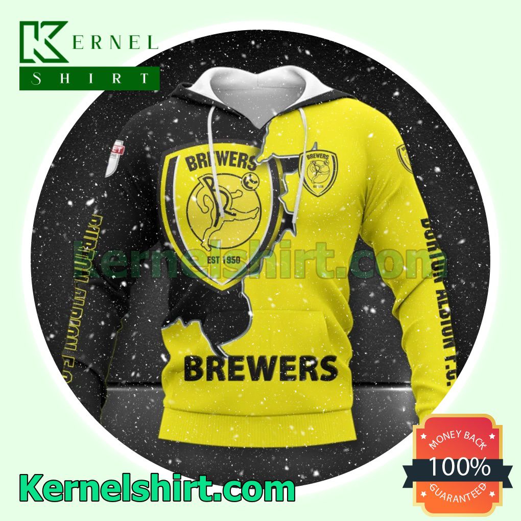 Absolutely Love Burton Albion FC Brewers All Over Print Pullover Hoodie Zipper