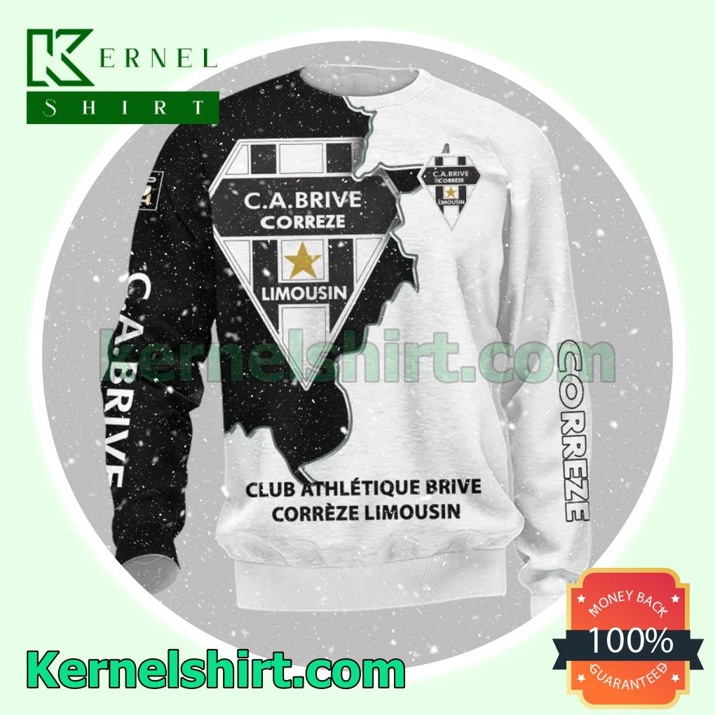 CA Brive Rugby Union Team All Over Print Pullover Hoodie Zipper c