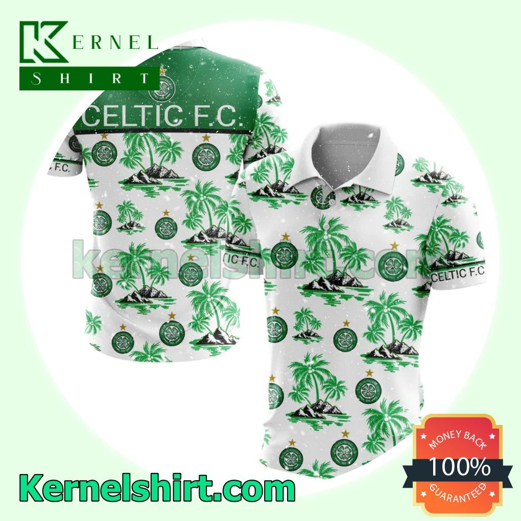 Celtic FC Coconut Tree All Over Print Pullover Hoodie Zipper b