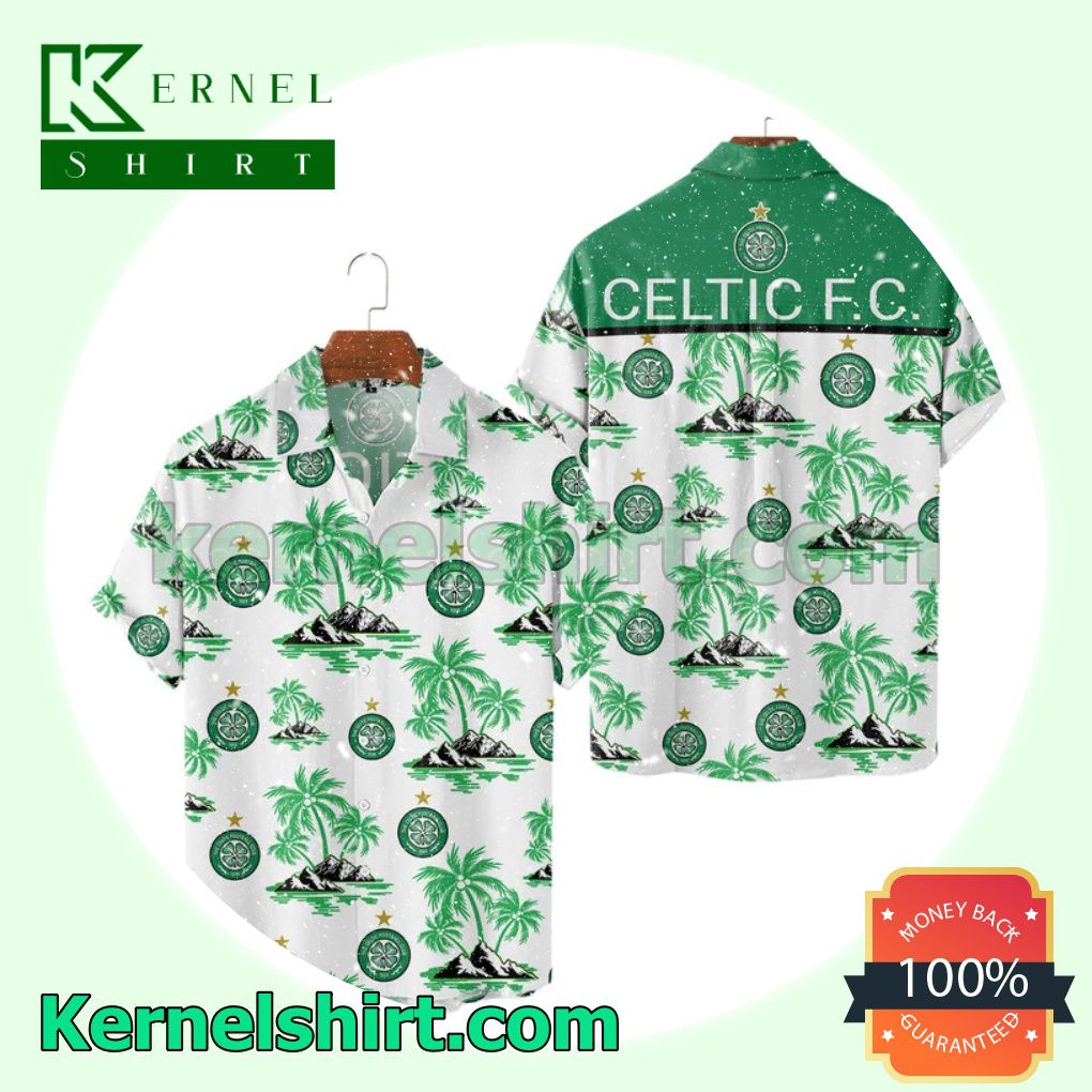 Celtic FC Coconut Tree All Over Print Pullover Hoodie Zipper c