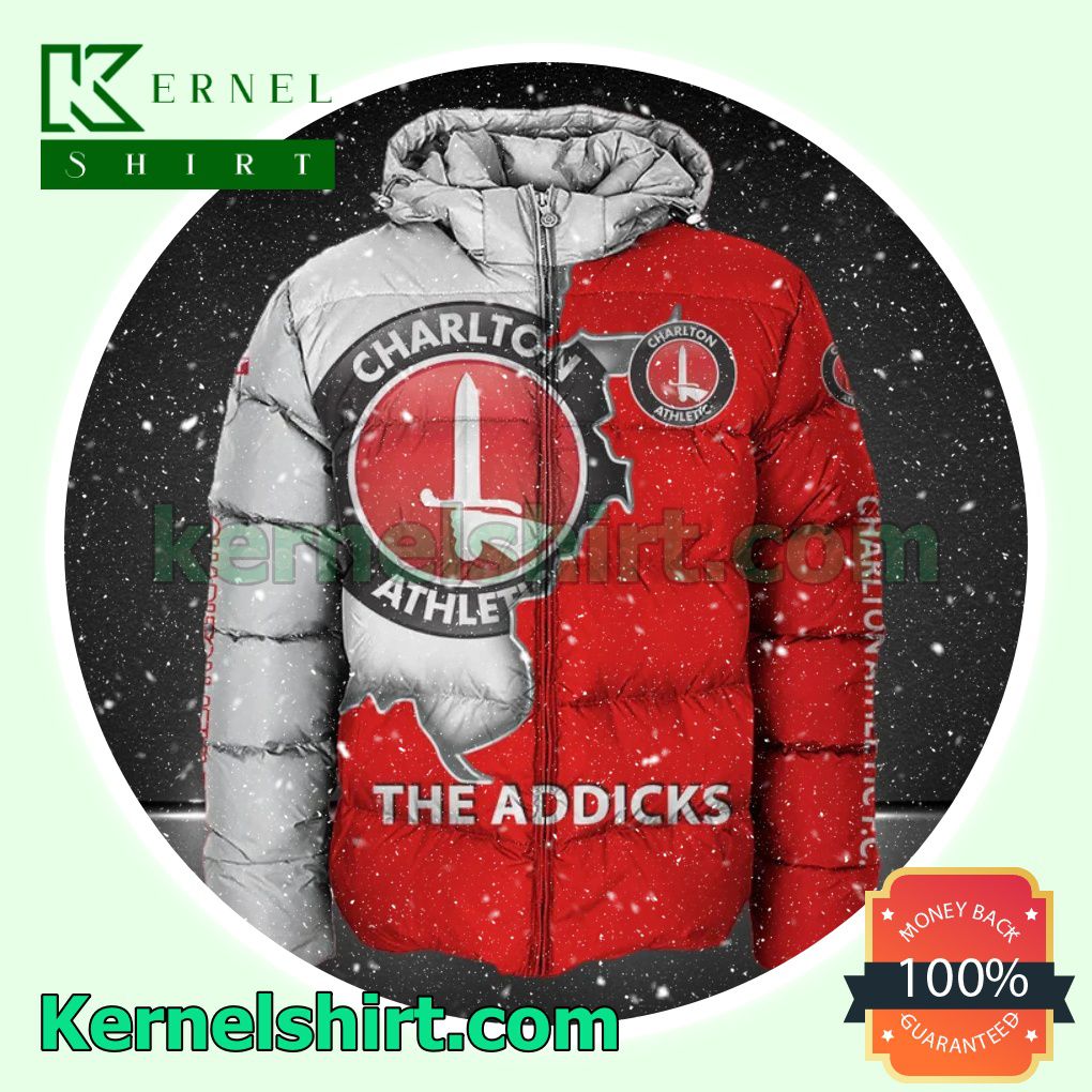 Charlton Athletic FC The Addicks All Over Print Pullover Hoodie Zipper y