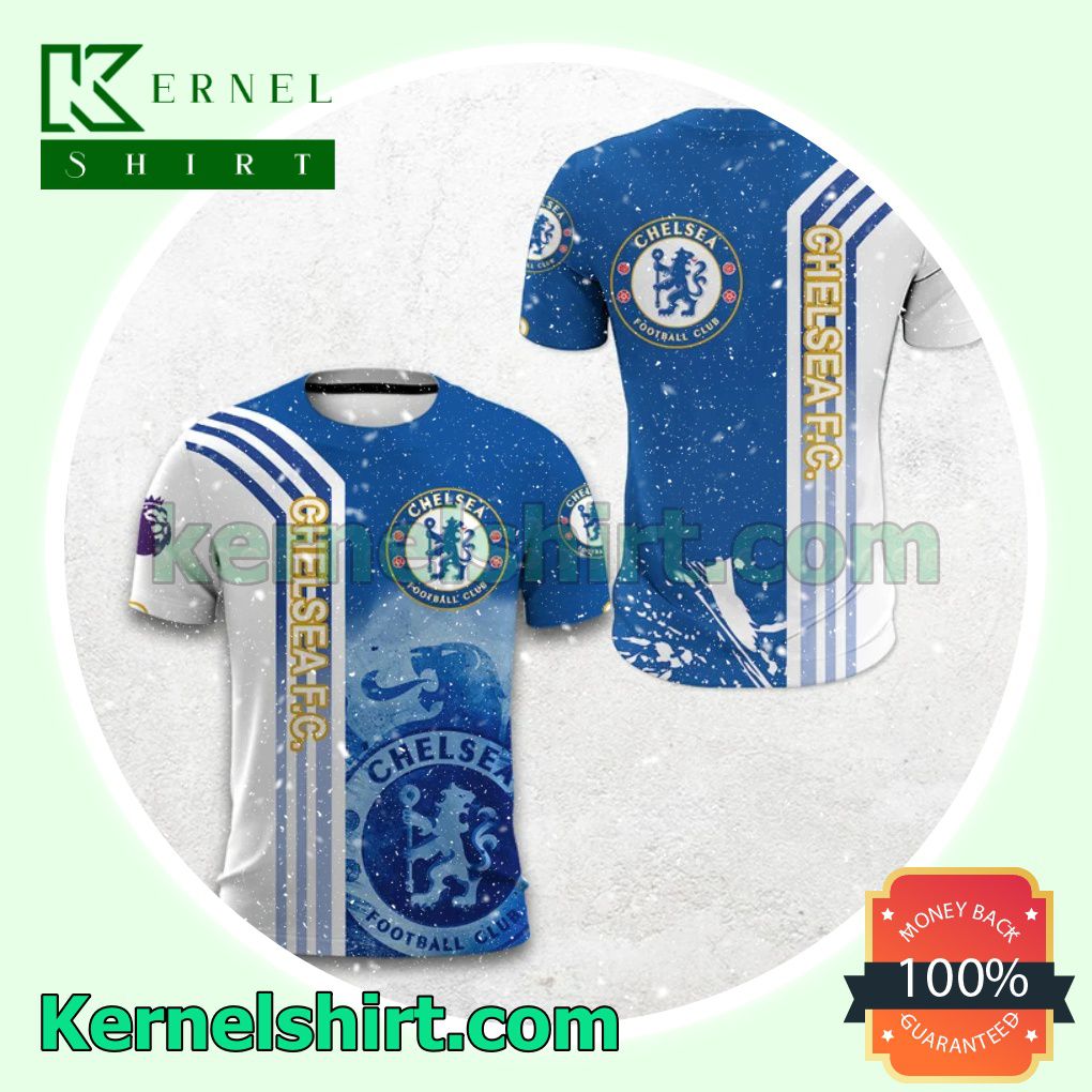 Perfect Chelsea Football Club All Over Print Pullover Hoodie Zipper