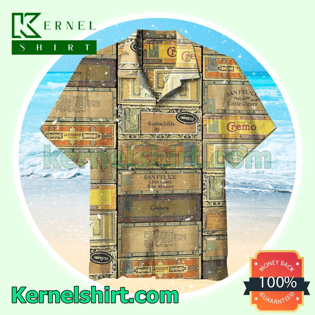 Cigar Boxes Summer Beach Shirt