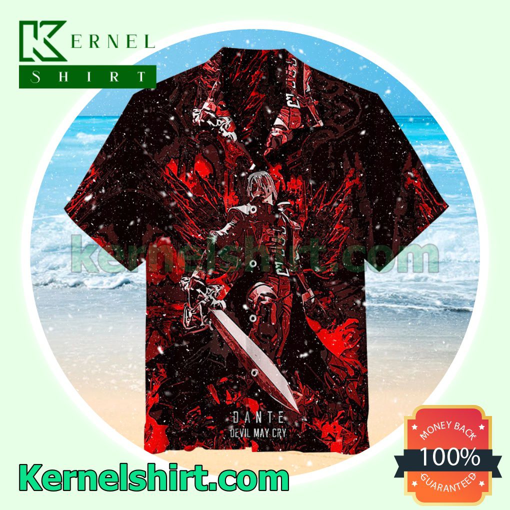 Classic Dante From Devil May Cry Summer Beach Shirt