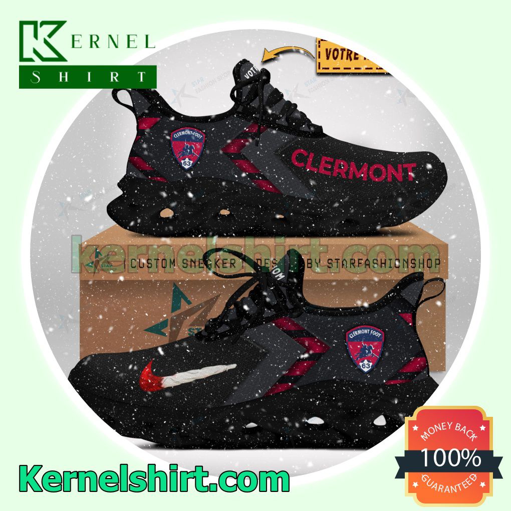 Clermont Foot Auvergne 63 Custom Name Walking Sneakers
