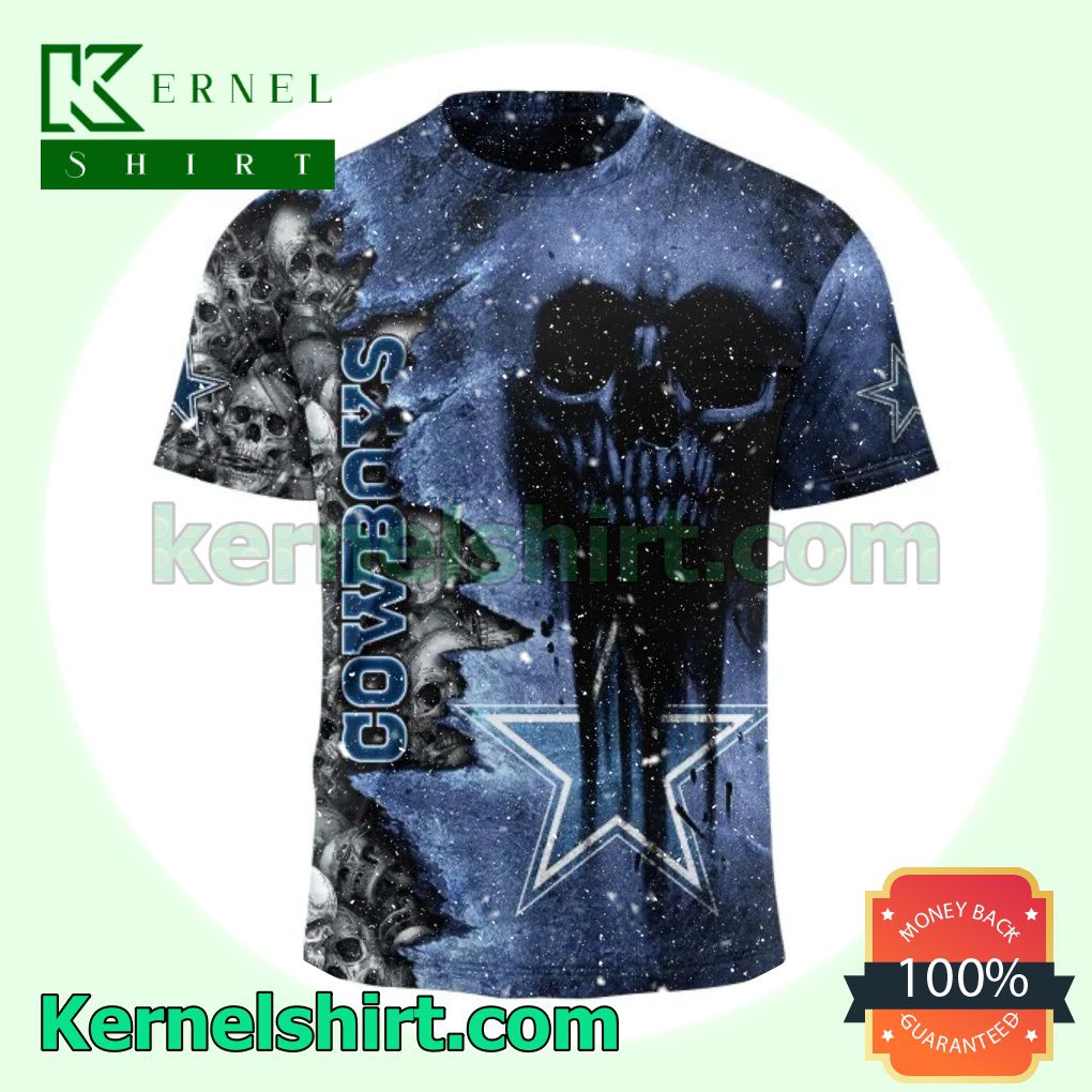 Vibrant Dallas Cowboys Cemetery Skull NFL Halloween Hooded Sweatshirt New Dallas Cowboys Cemetery Skull NFL Halloween Hooded Sweatshirt