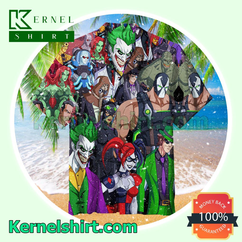 Dc Gotham Villains Summer Beach Shirt